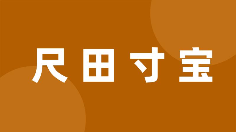 尺田寸宝