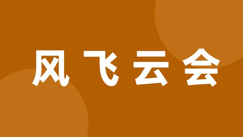 风飞云会